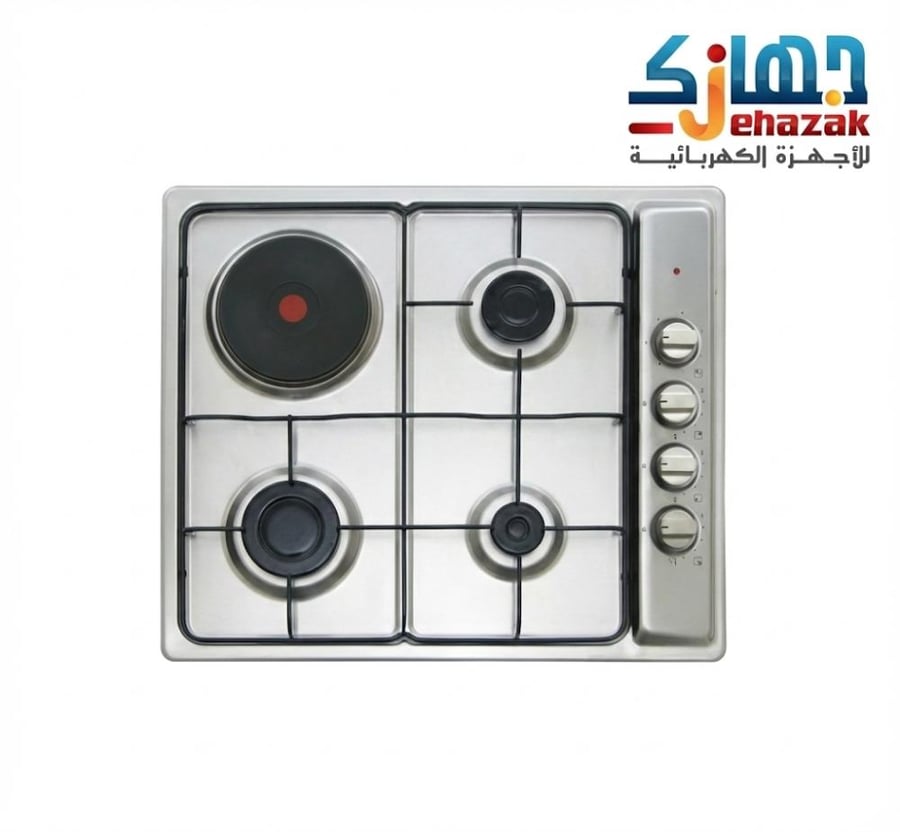 سطح  كتشن لاين 60 سم 3 عين غاز عادي + 1 عين كهرباء حجر
