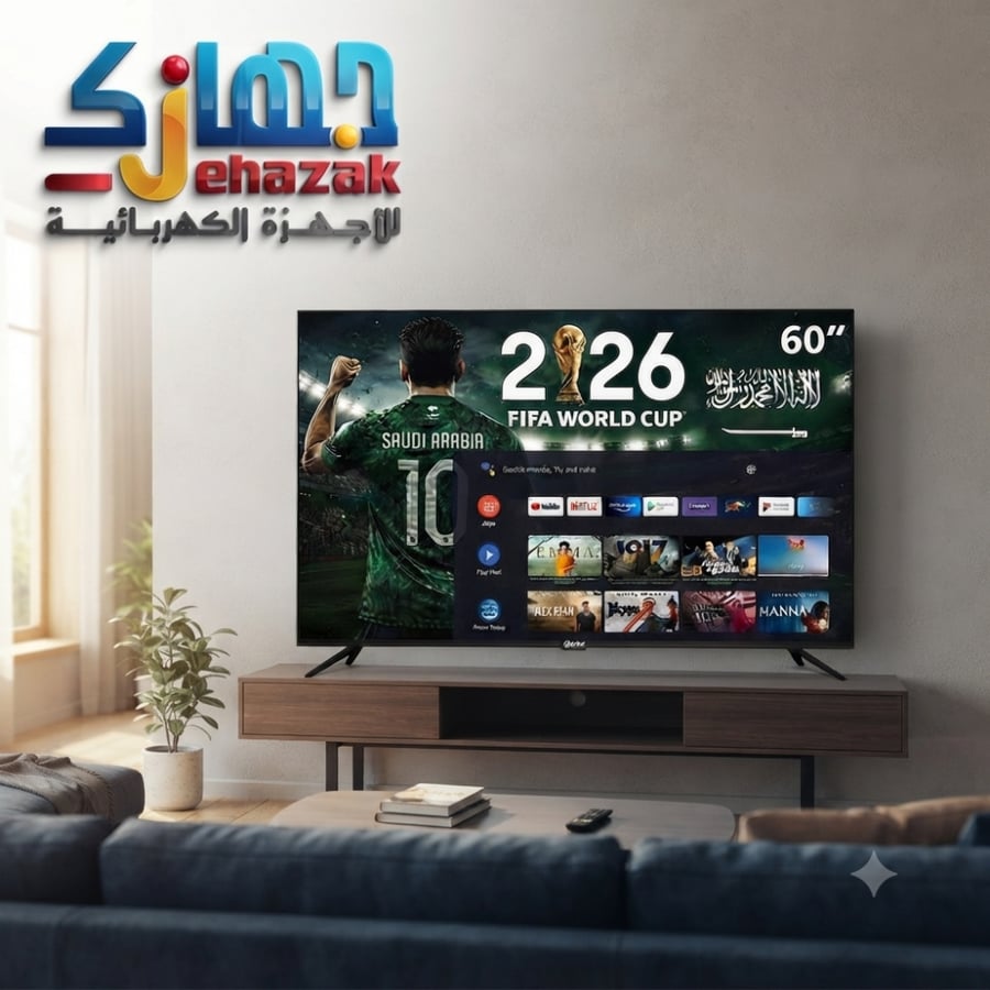 شاشة دانسات 60 بوصة سمارت Android 15 بدقة 4K UHD – رسيفر داخلي – واي فاي – DTD60BU رمز المنتج: DTD60BU