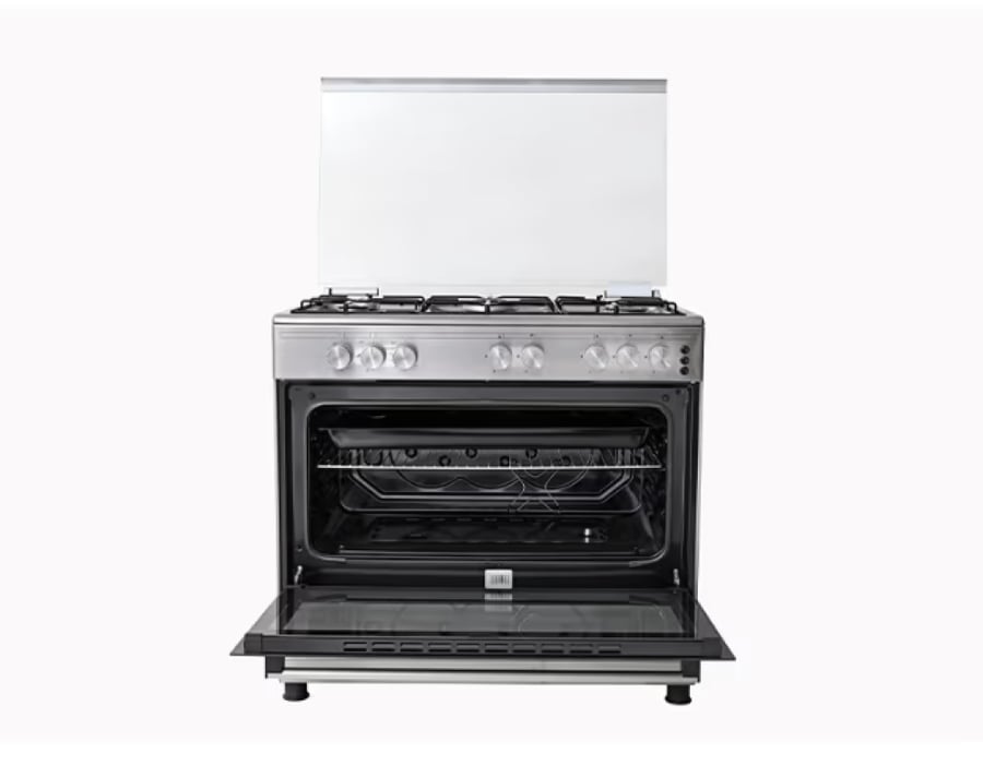 جنرال سوبريم , فرن غاز, 90*60 سم, 5 شعلات, امان كامل, شواية, ستيل, تركيGS9060FGS