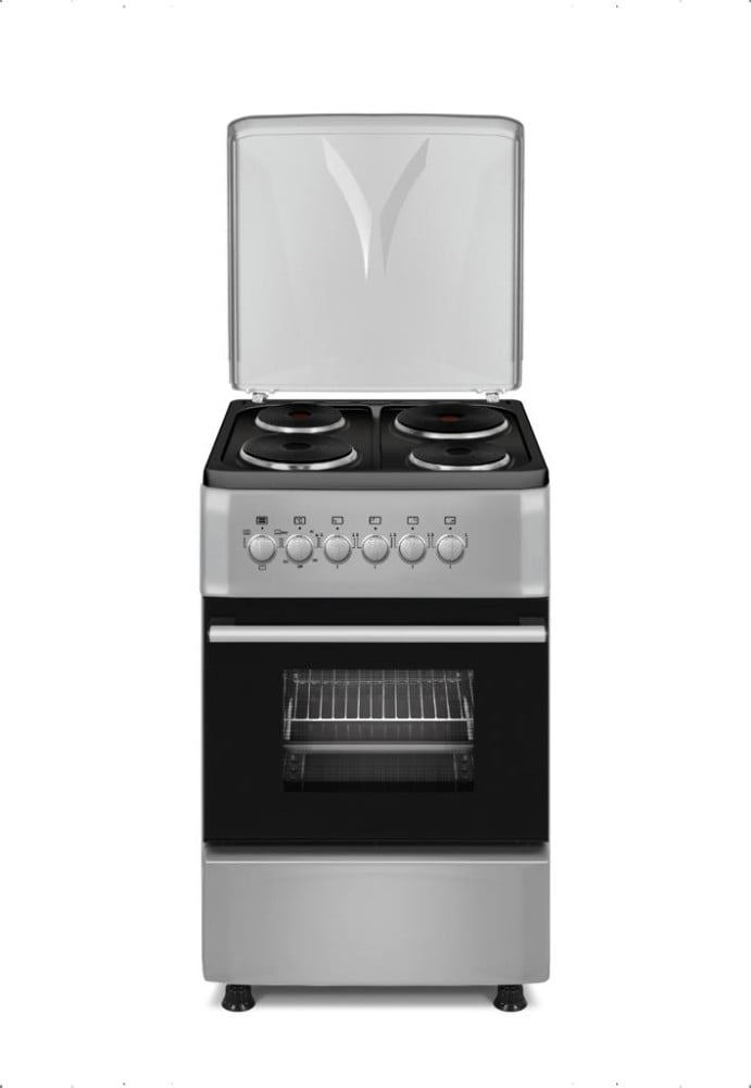 فرن GVC PRO كهرباء 4عيون حجر تركي ( سليفر اسود ) - GOE5055FRS0