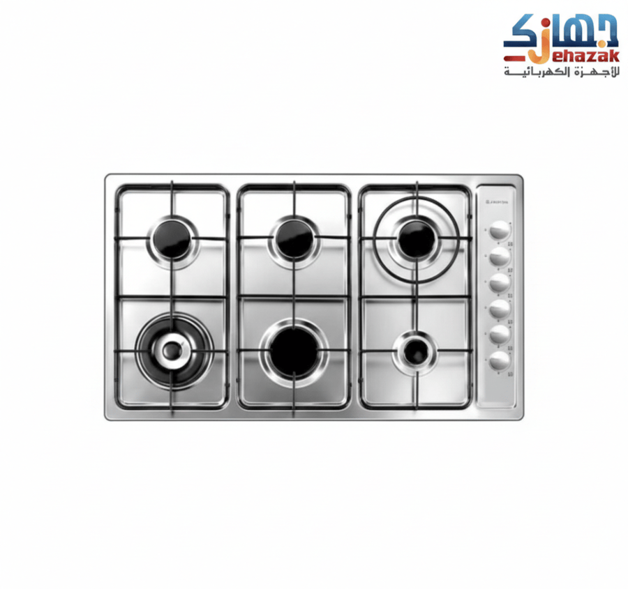 سطح بلت ان غاز اريستون 6عيون 90سم استيل AM96T0/GM/IXSA