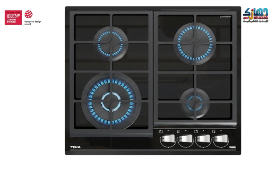 تيكا موقد غاز على الزجاج مع وظيفة ExactFlame، من إصدار Urban Colors Edition رمز المنتج: GZC-64320-BK