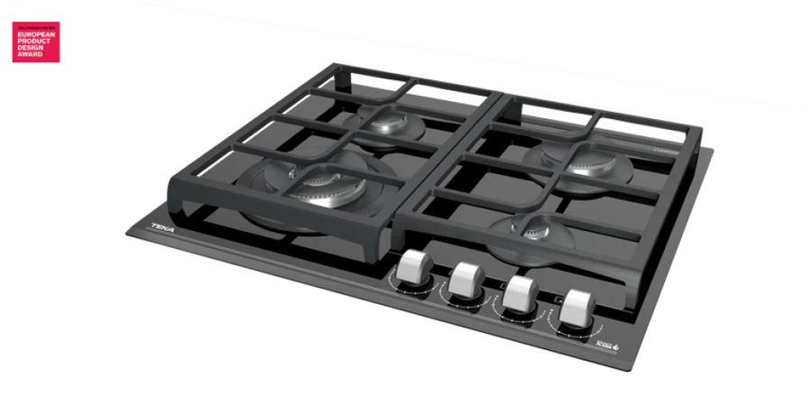 تيكا موقد غاز على الزجاج مع وظيفة ExactFlame، من إصدار Urban Colors Edition رمز المنتج: GZC-64320-BK
