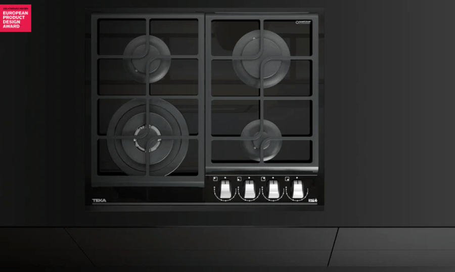 تيكا موقد غاز على الزجاج مع وظيفة ExactFlame، من إصدار Urban Colors Edition رمز المنتج: GZC-64320-BK