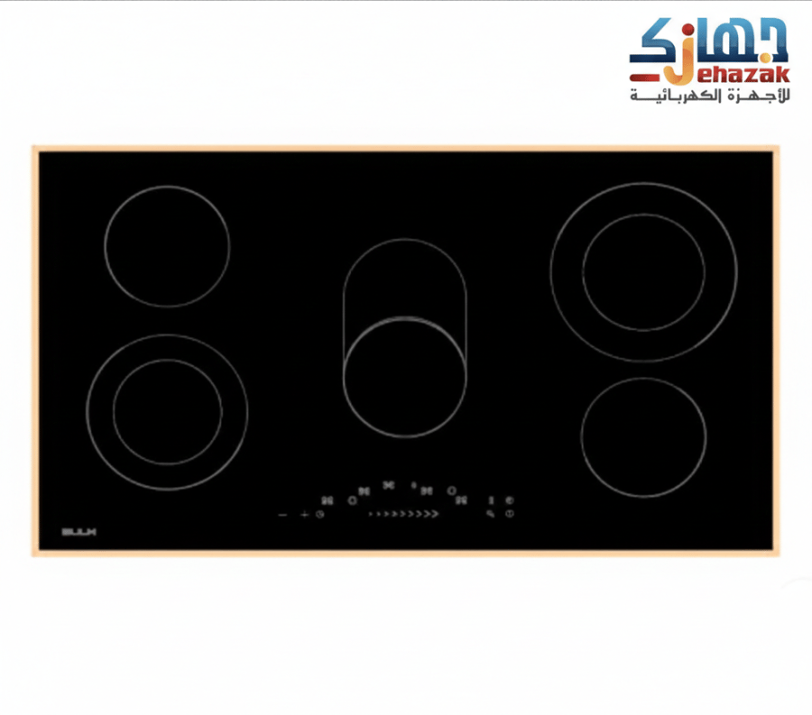 سطح بولم سيراميك 5 عين كهرباء, تحكم لمس عين قابلة للتمدد, EVC905T-FF