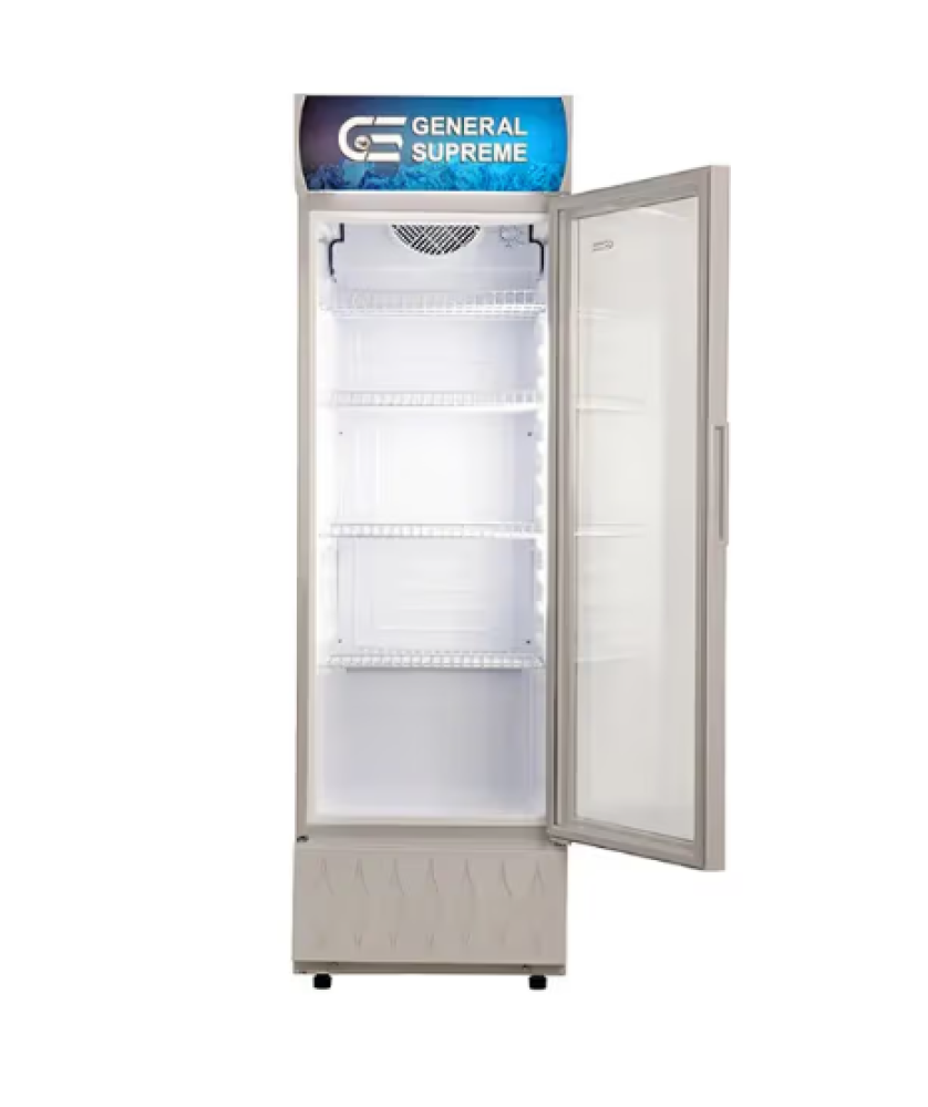 جنرال سوبريم , ثلاجة عرض باب واحد زجاجي ,235 لتر ,ابيض ,GS235X