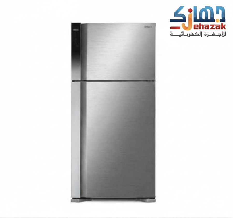 ثلاجة هيتاشي سعة الثلاجة 14.3 قدم سعة المجمد 5.1 قدم سلفر لامع كود الموديل: R-V700PS7K-1BSL(ME)
