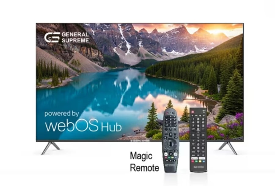 جنرال سوبريم شاشة 75 بوصه، فائقة الدقة (4K-UHD)، سمارت، نظام ويب او اس، ريموت ذكيGS75WOST