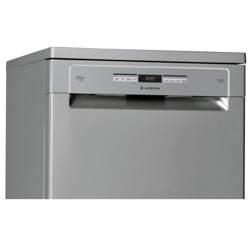 Ariston dishwasher – 10 programs – 15 place settings – Silver