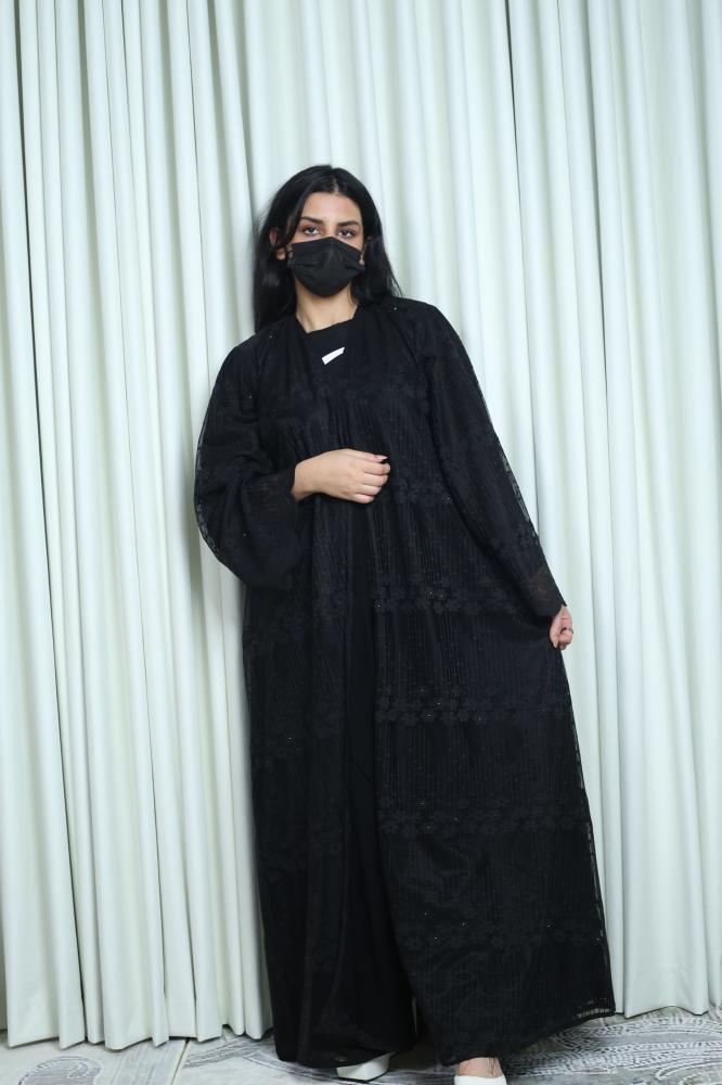 عباية دانتيل كامل