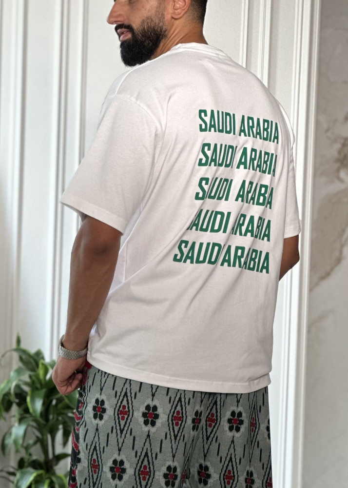T-shirt Saudi Arabia white
