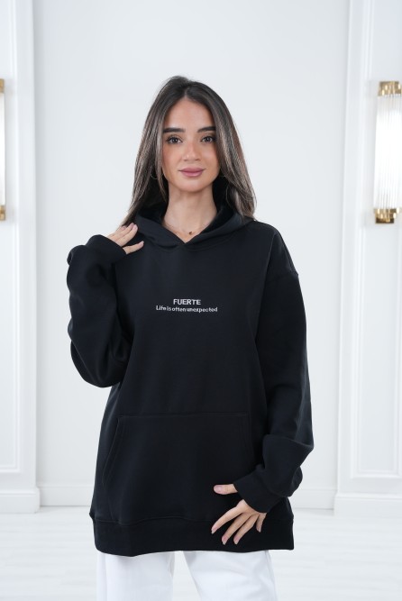 Oversized Black Hoodie