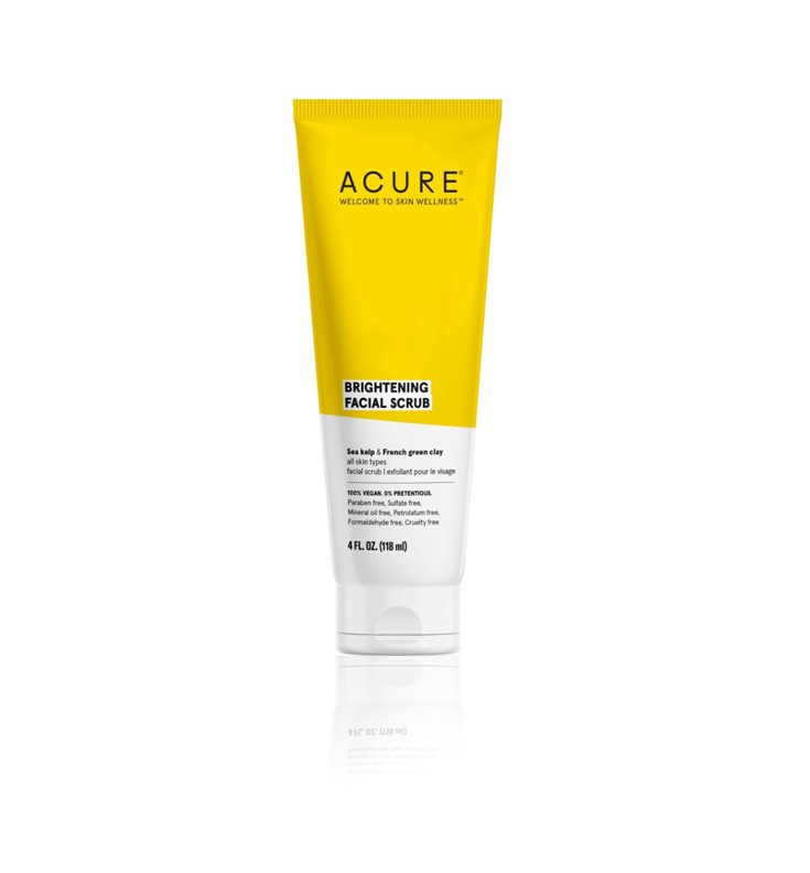 ACURE, Brightening Facial Scrub, 4 fl oz (118 ml)