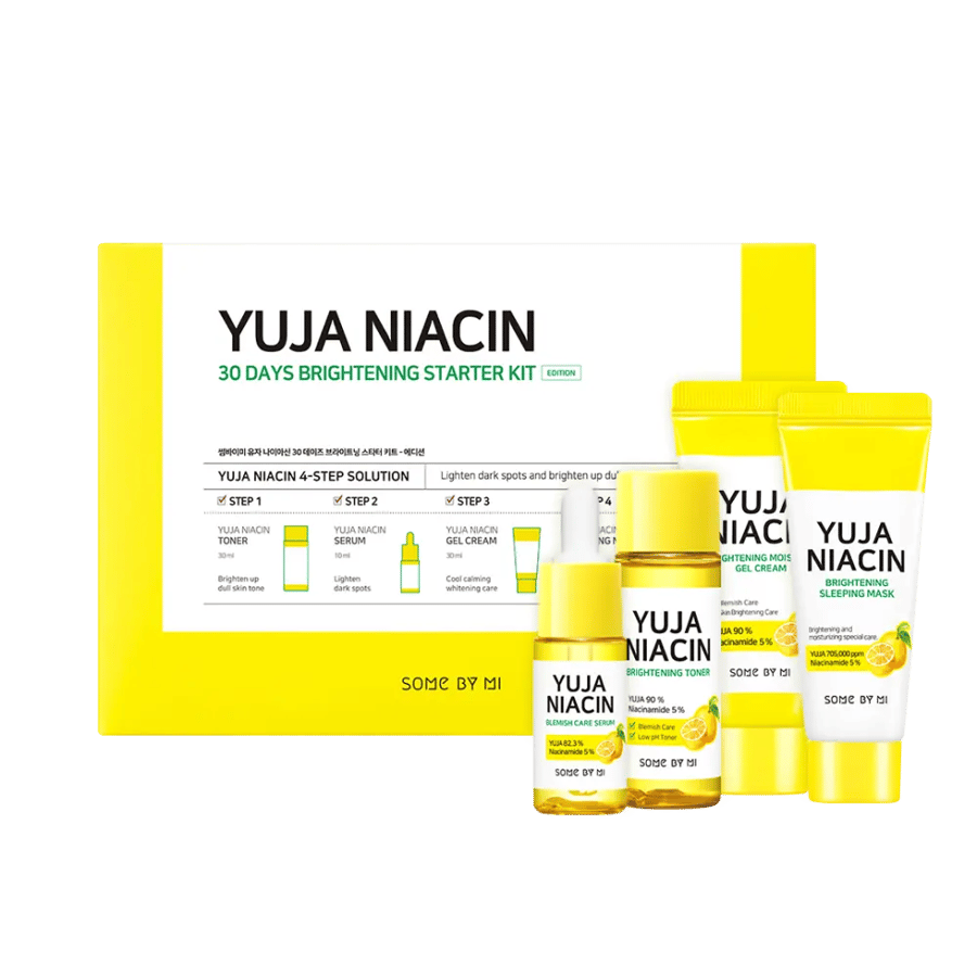 YUJA NIACIN 30 DAYS BRIGHTENING STARTER KIT | مجموعة روتين العناية المعجزة