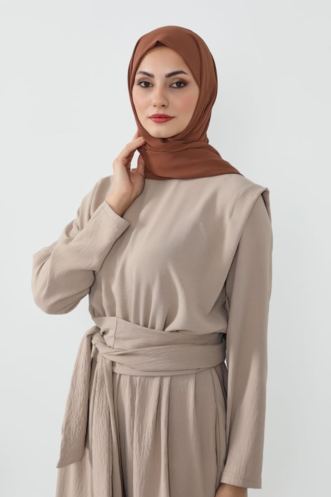 حجاب شيفون جملي بمغناطيس