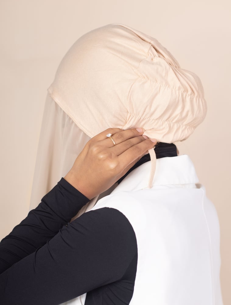 Instant Hijab With Attached Underscarf- Light Grey
