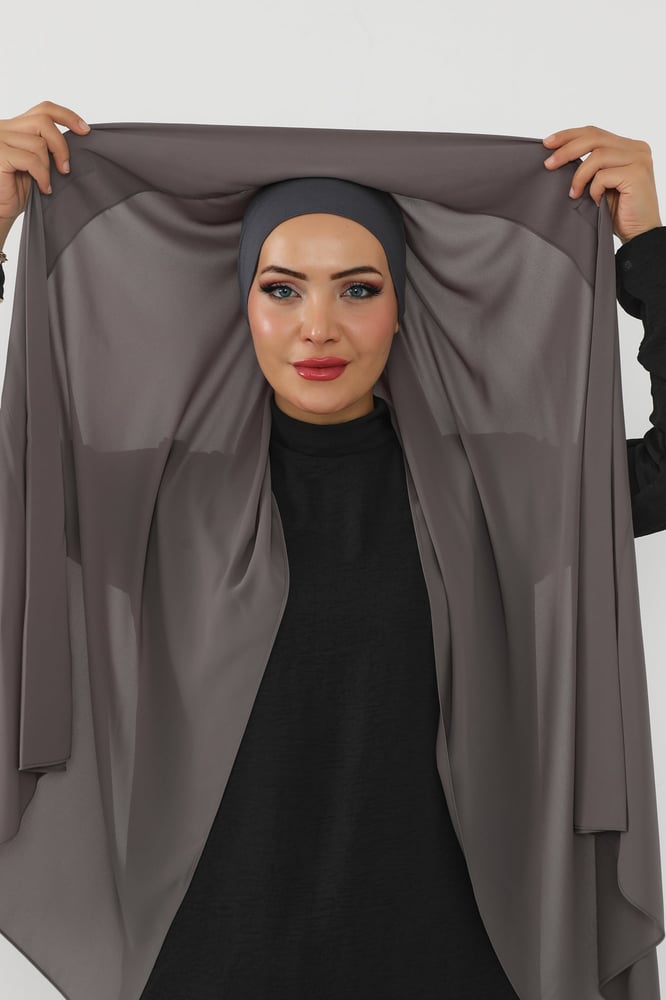 حجاب شيفون مغناطيس فاخر