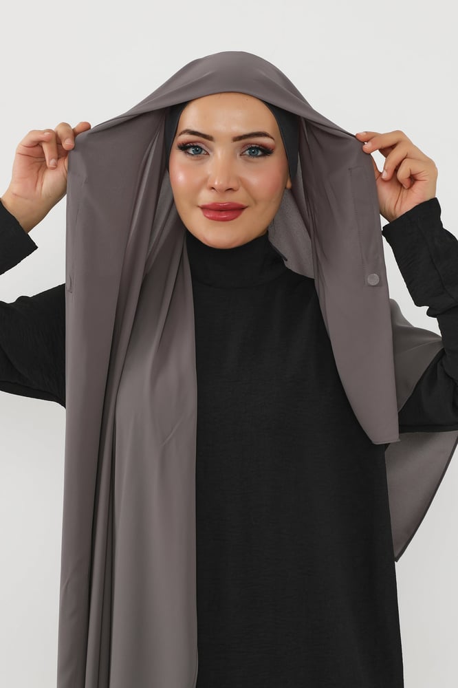حجاب شيفون قبعة جانبية