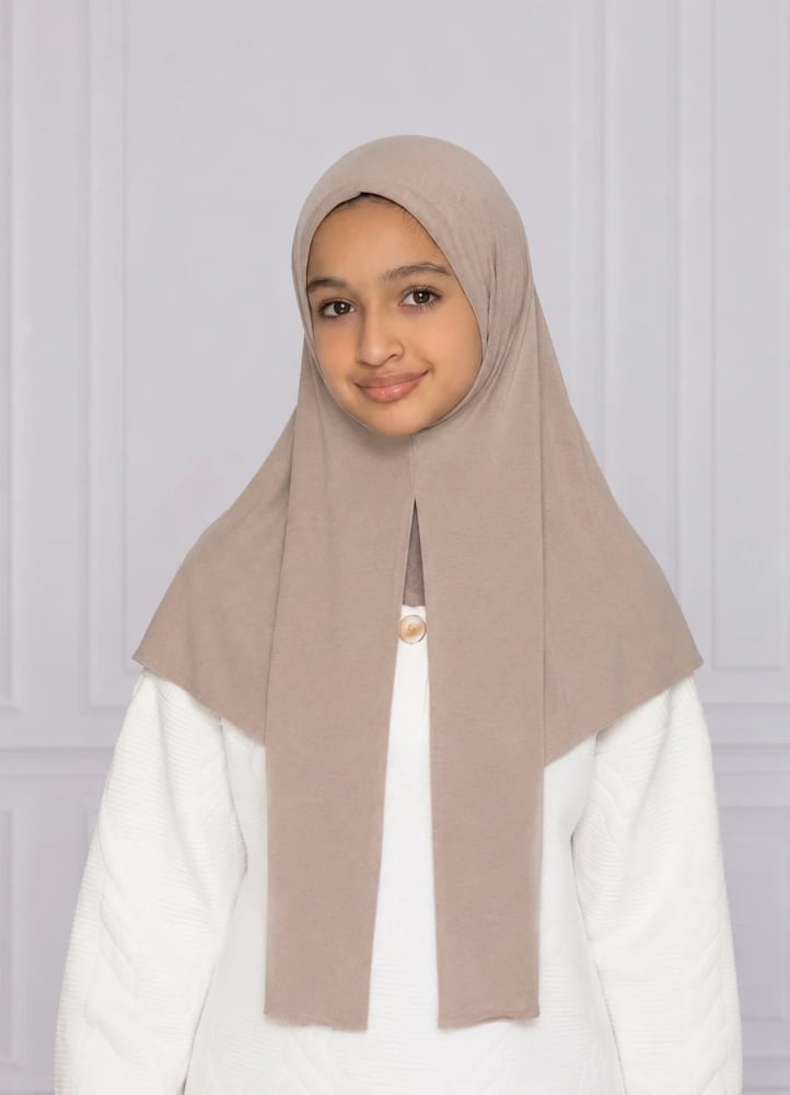 طرحة بناتي شاش ثابت