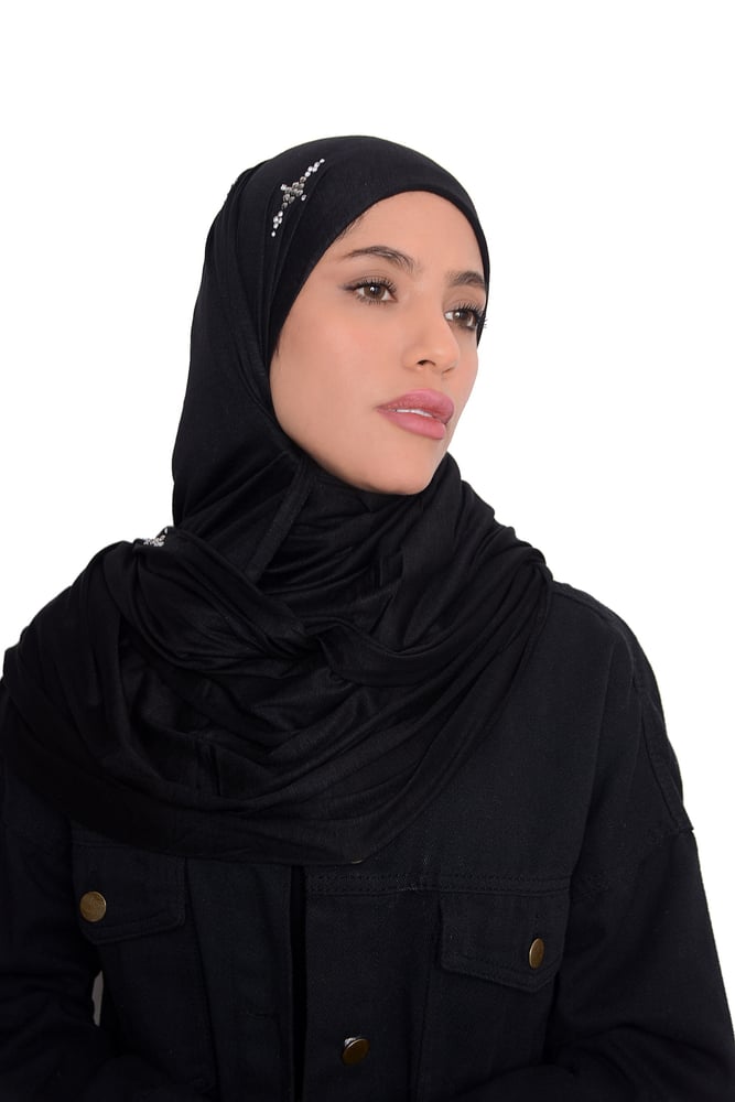 حجاب-قطن-دبل-سترتش-كحلي