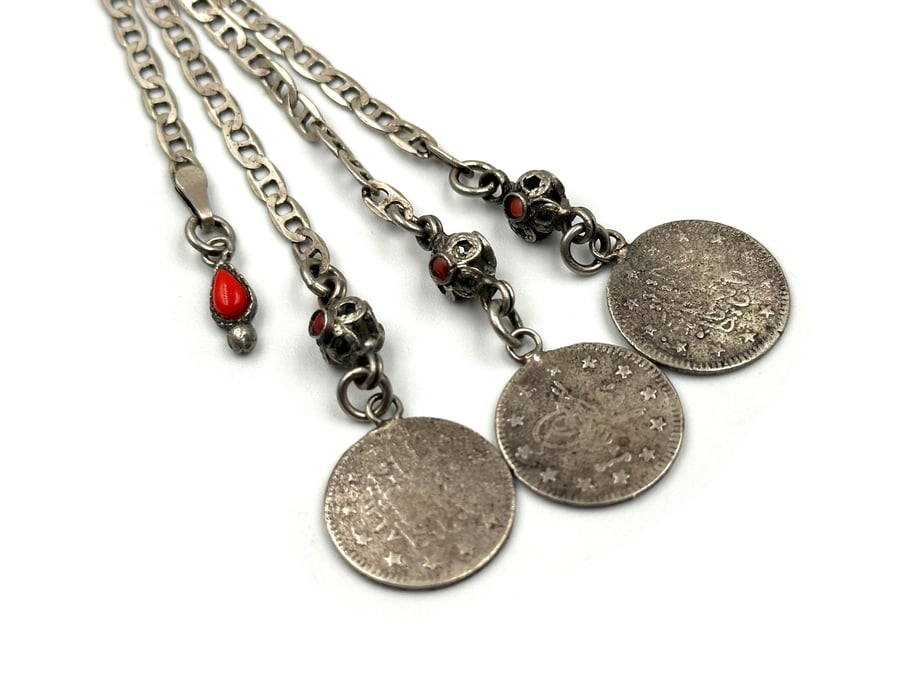 شرابة حلبية فضة كسر شفت  silver rosary