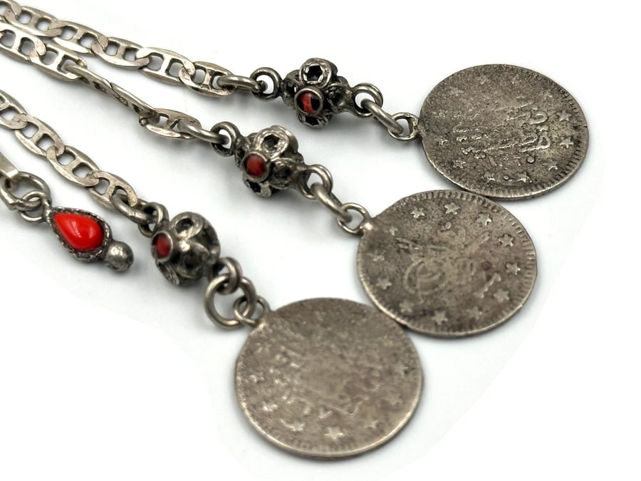 شرابة حلبية فضة كسر شفت  silver rosary