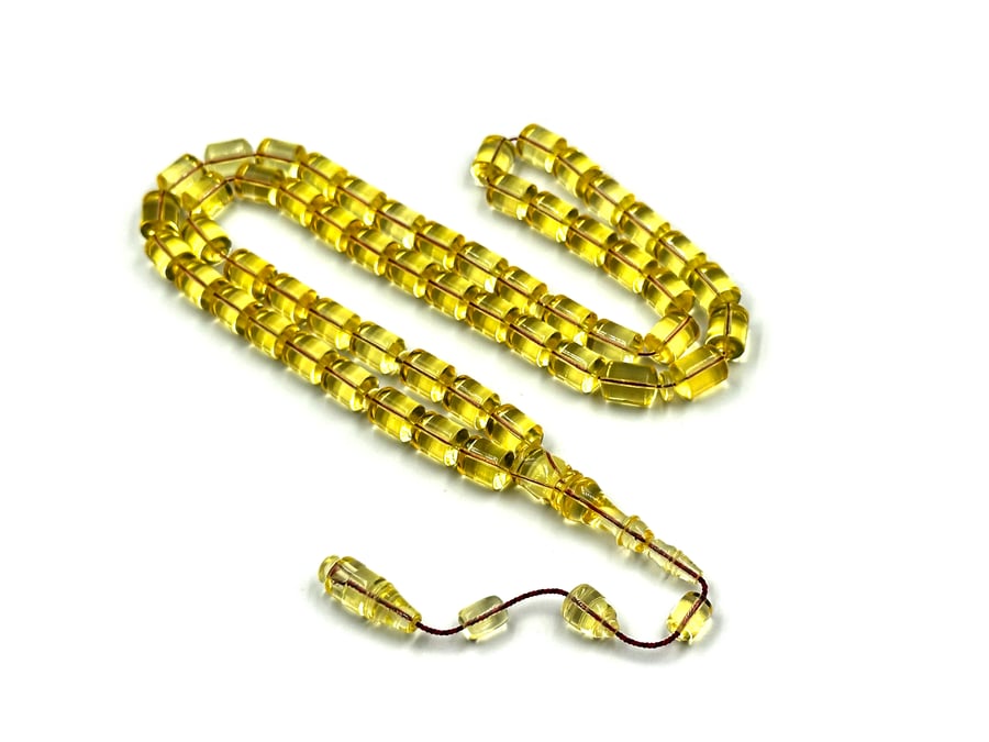 سبحة كهرمان شفاف فرز الشاهد والطقم تعديل هاشم دشاش Amber rosary