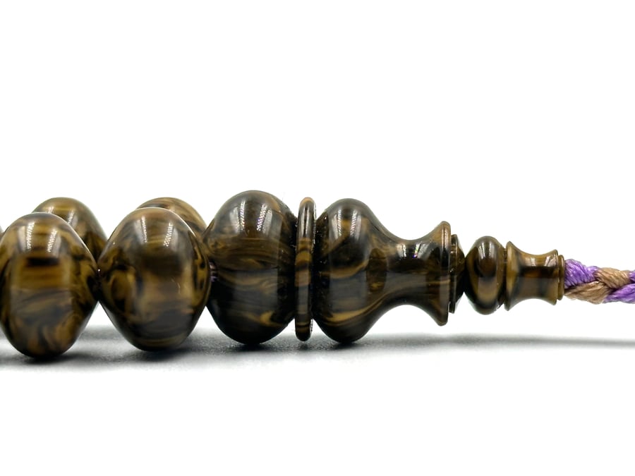 سبحة بكلايت ضبعة صك من عقود صب قديم خراطة اسماعيل باشا old bakelite