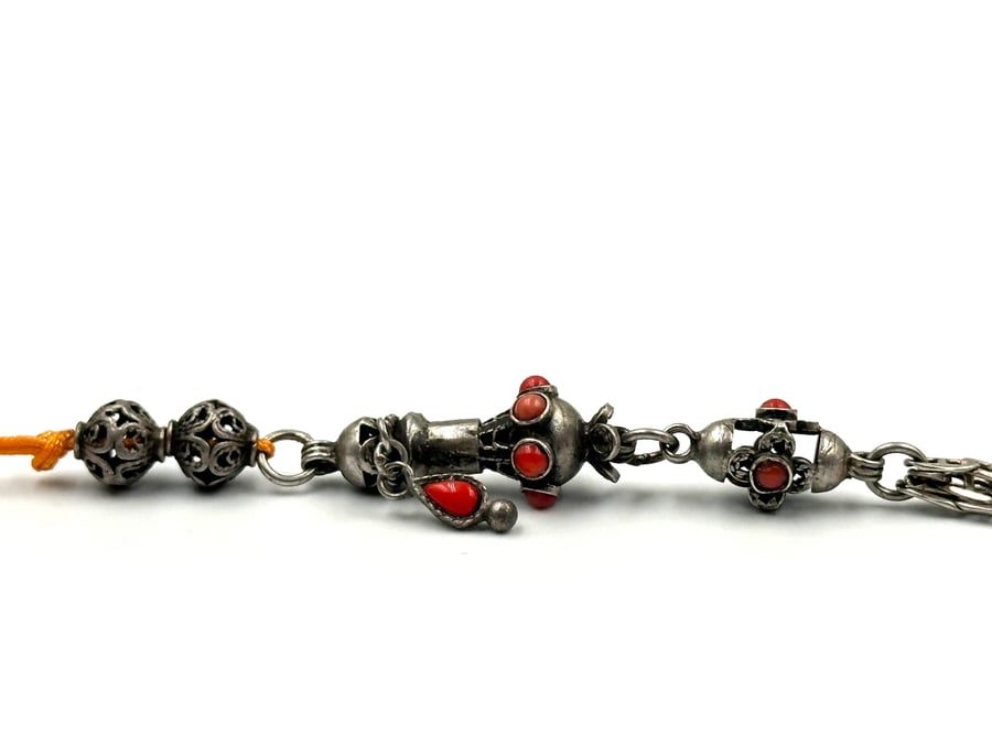 شرابة حلبية فضة كسر شفت  silver rosary