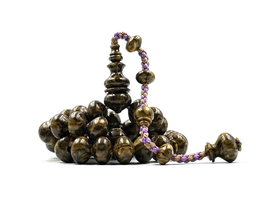 سبحة بكلايت ضبعة صك من عقود صب قديم خراطة اسماعيل باشا old bakelite