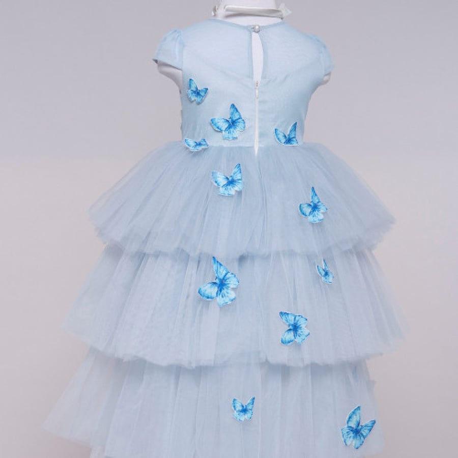 فستان الفراشة الزرقاء the blue butterfly