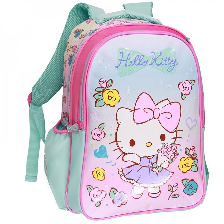 شنطة ظهر 17 انش سماوي مع مقلمية - هيلوكيتي Hello Kitty Backpack