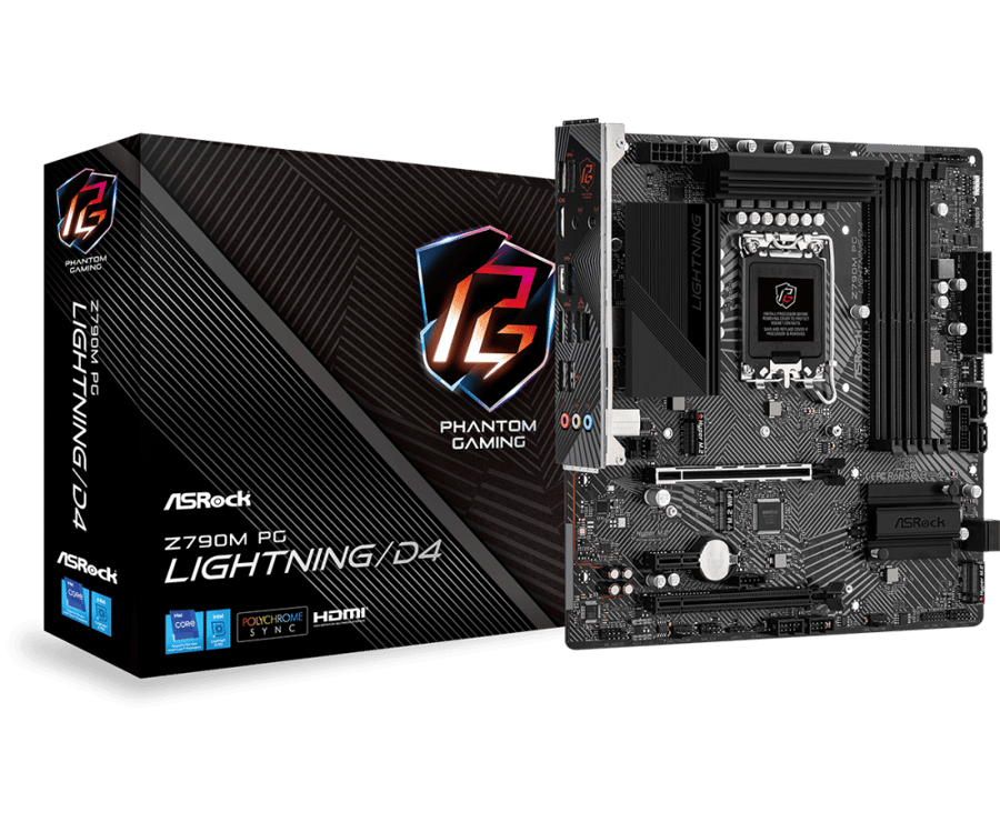 ASRock Z790M PG LIGHTNING/D4 Intel LGA1700 | مذربورد ازروك