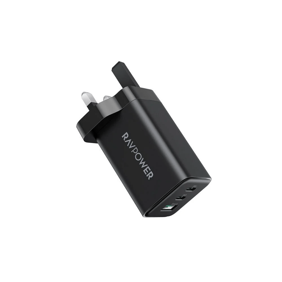 شاحن منزلي راف باور 65 واط - منفذين PD + منفذ USB