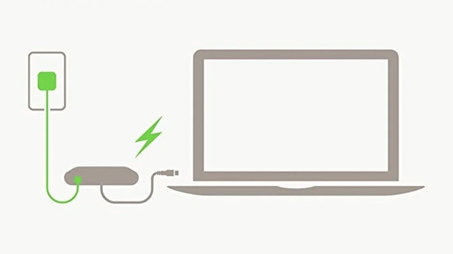 BenQ projector cable USB-C to VGA and BenQ charging adapter