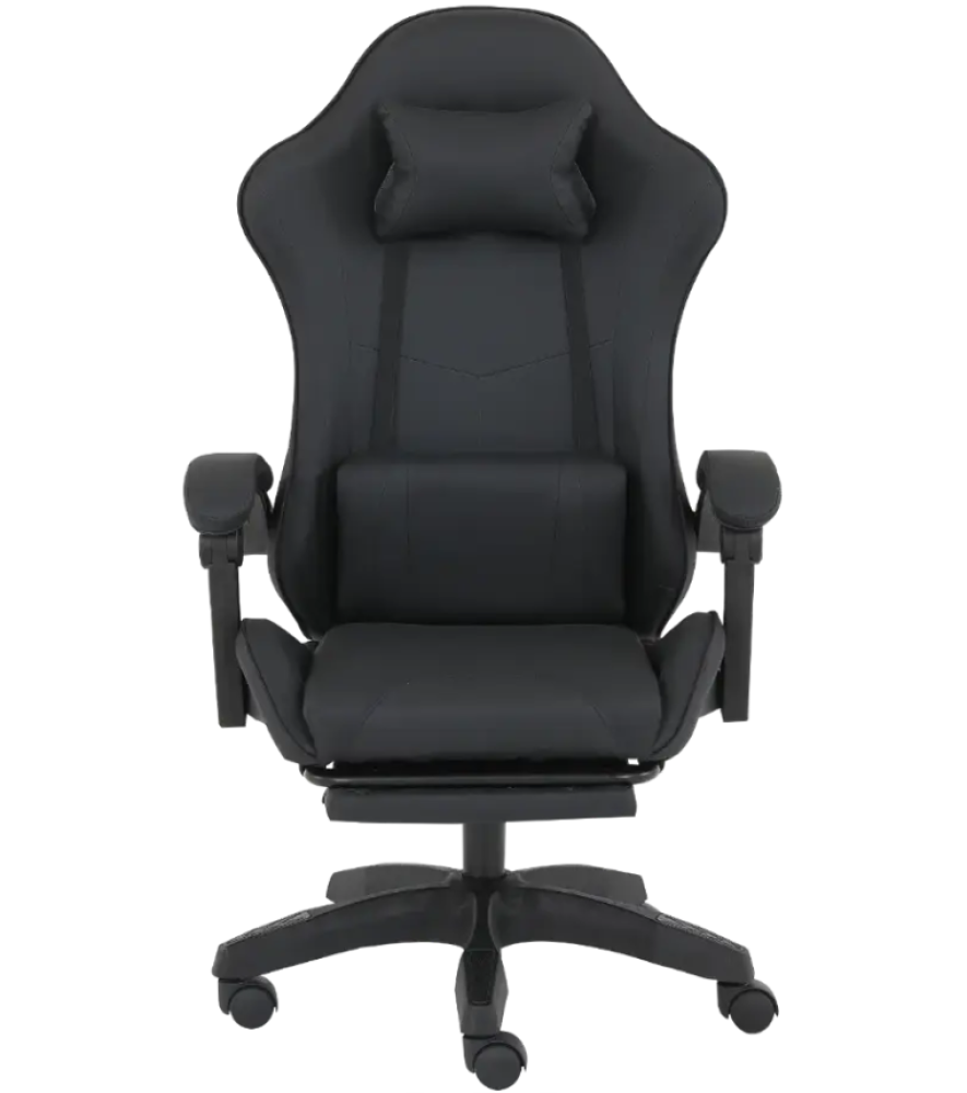 كرسي ألعاب سبير كلاس 2 بمسند قدمين أسود SGCE001 | Spear Chair Footrest Black Class2