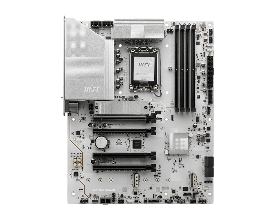 لوحة أم MSI بشريحة Z890 - LGA1851 DDR5 واي فاي 7 أبيض