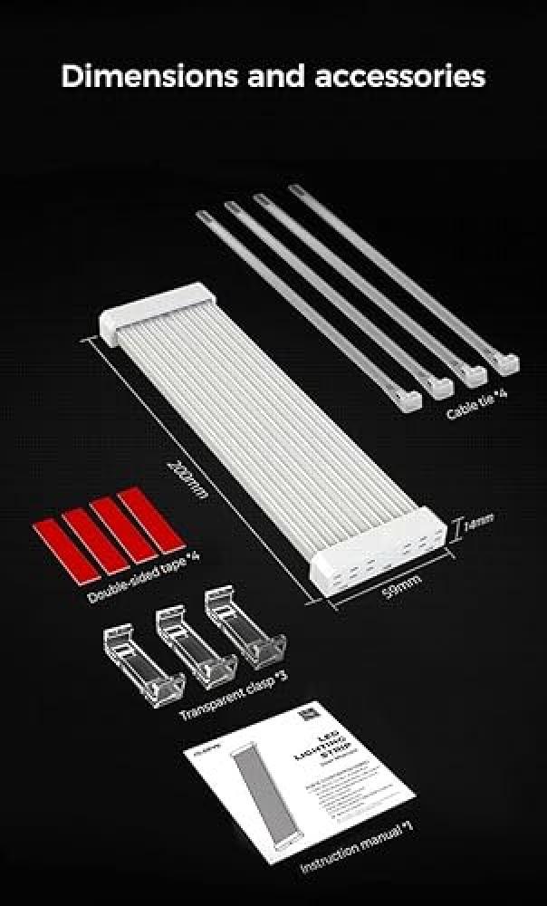 Z200-4L 24PIN CPU ARGB P-SUPPLY Cable | كيبل ار جي بي 24 دبوس