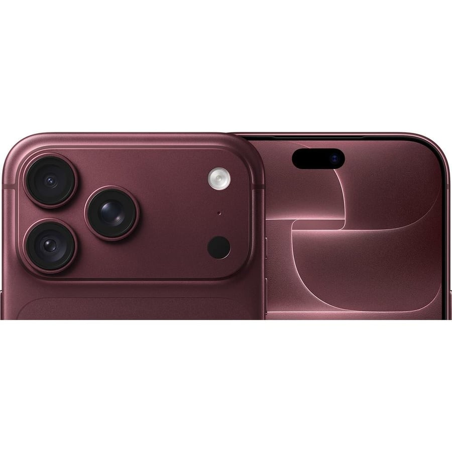 أبل - iPhone 18 Pro Max ذاكرة 256 جيجا , شاشة 6.9 بوصة بمعدل 120 هرتز ومعالج A20 Pro وثلاث كاميرات 48 ميجا - عنابي