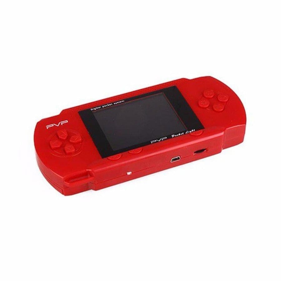 جهاز ألعاب محمول PVP Station Light 3000 بشاشة ملونة 2.8 بوصة , ألعاب كلاسيكية 8 بت ومخرج تلفزيون - أحمر