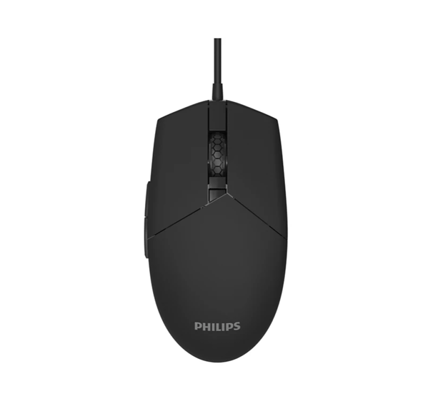 ماوس ألعاب فيليبس Philips SPK9304B سلكي أسود بإضاءة Ambiglow
