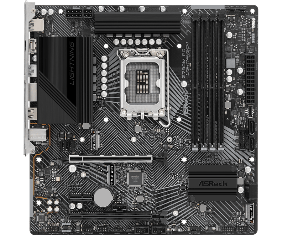 ASRock Z790M PG LIGHTNING/D4 Intel LGA1700 | مذربورد ازروك