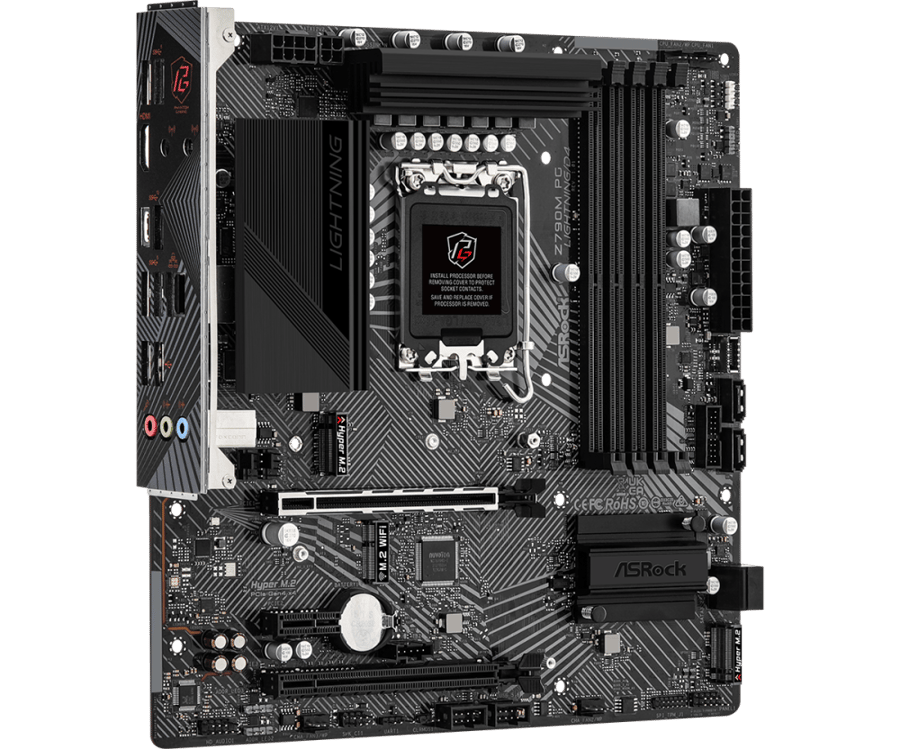 ASRock Z790M PG LIGHTNING/D4 Intel LGA1700 | مذربورد ازروك