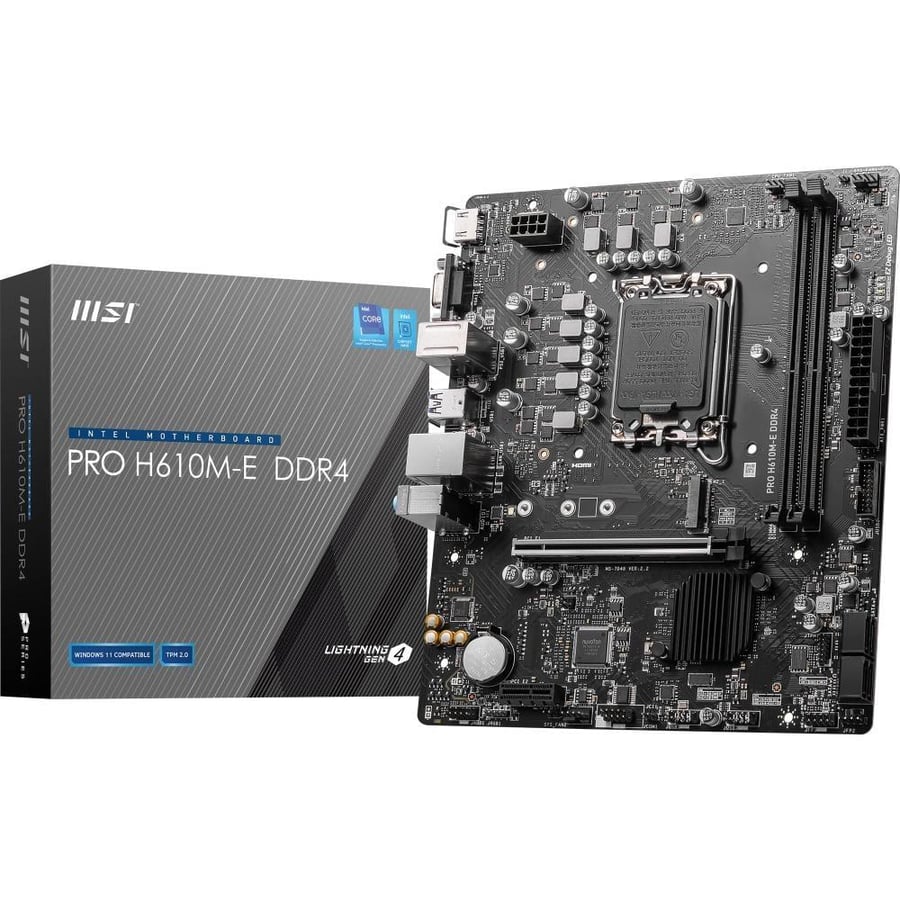 MSI PRO H610M-E DDR4 LGA 1700 | مذربورد ام اس اي