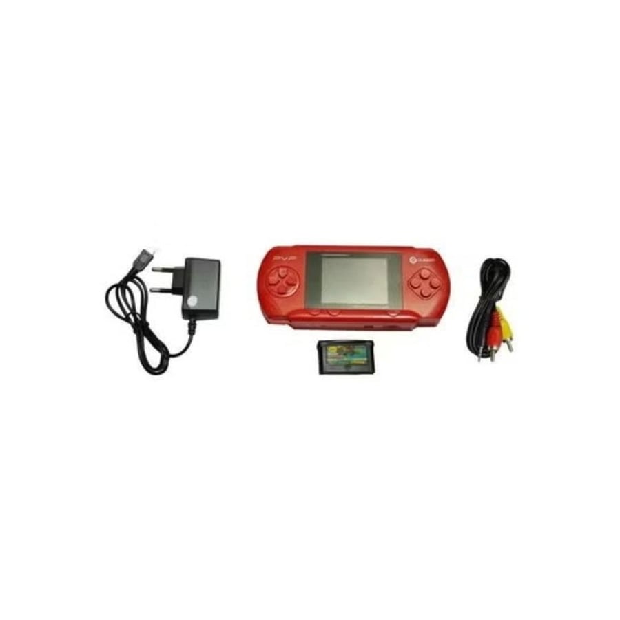 جهاز ألعاب محمول PVP Station Light 3000 بشاشة ملونة 2.8 بوصة , ألعاب كلاسيكية 8 بت ومخرج تلفزيون - أحمر