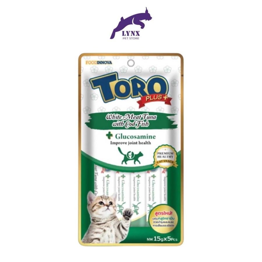 مكافأة كريمي تورو بلس التونا البيضاء مع سمك القد لتحسين صحة المفاصل 15gx5