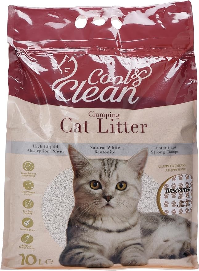رمل قط 10 لتر -cool and clean