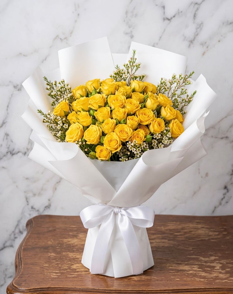 باقة الميني الأصفر mini bouquet