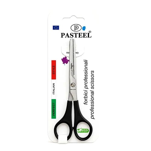 مقص تخفيف وترقيق الشعر 6 بوصة من Pasteel صناعة إيطالية