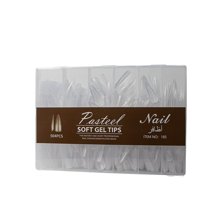 أظافر صناعية NAIIL جاهزة – Soft Gel Tips طبيعي – 504 قطعة